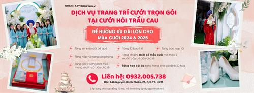 🤵👰 NHANH TAY BOOK NGAY DỊCH VỤ TRANG TRÍ CƯỚI TRỌN GÓI TẠI CƯỚI HỎI TRẦU CAU  ĐỂ HƯỞNG ƯU ĐÃI LỚN CHO MÙA CƯỚI 2024 & 2025